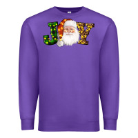 Purple Christmas santa clause joy Premium Sweatshirt - AdoDesignShop