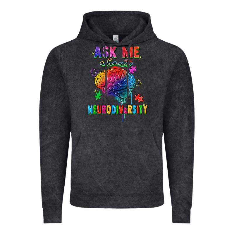 Ask Me About Neurodiversity Vintage Hoodie by FaDigitalArtStudio | Teevron