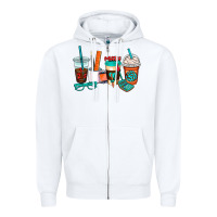 White math teacher coffee cups Zipper Hoodie - AdoDesignShop