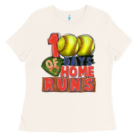 Bone 100 days of home runs softball Ladies Tee - CowGirlArtShop