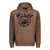 Chestnut halloween donkey Premium Hoodie - SublimationCraftShop
