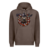 Coffee halloween donkey Premium Hoodie - SublimationCraftShop