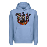 Colony Blue halloween donkey Premium Hoodie - SublimationCraftShop
