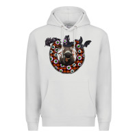 Dove Grey halloween donkey Premium Hoodie - SublimationCraftShop