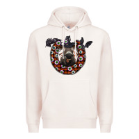 Pale Pink halloween donkey Premium Hoodie - SublimationCraftShop