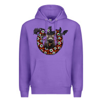Purple halloween donkey Premium Hoodie - SublimationCraftShop