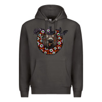 Smoke halloween donkey Premium Hoodie - SublimationCraftShop