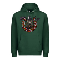 Sports Green halloween donkey Premium Hoodie - SublimationCraftShop