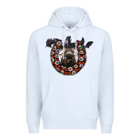 White halloween donkey Premium Hoodie - SublimationCraftShop