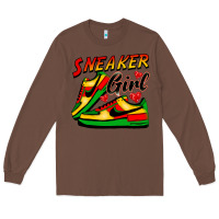 Chestnut sneaker girl Long Sleeve Tee - FaDigitalArtStudio
