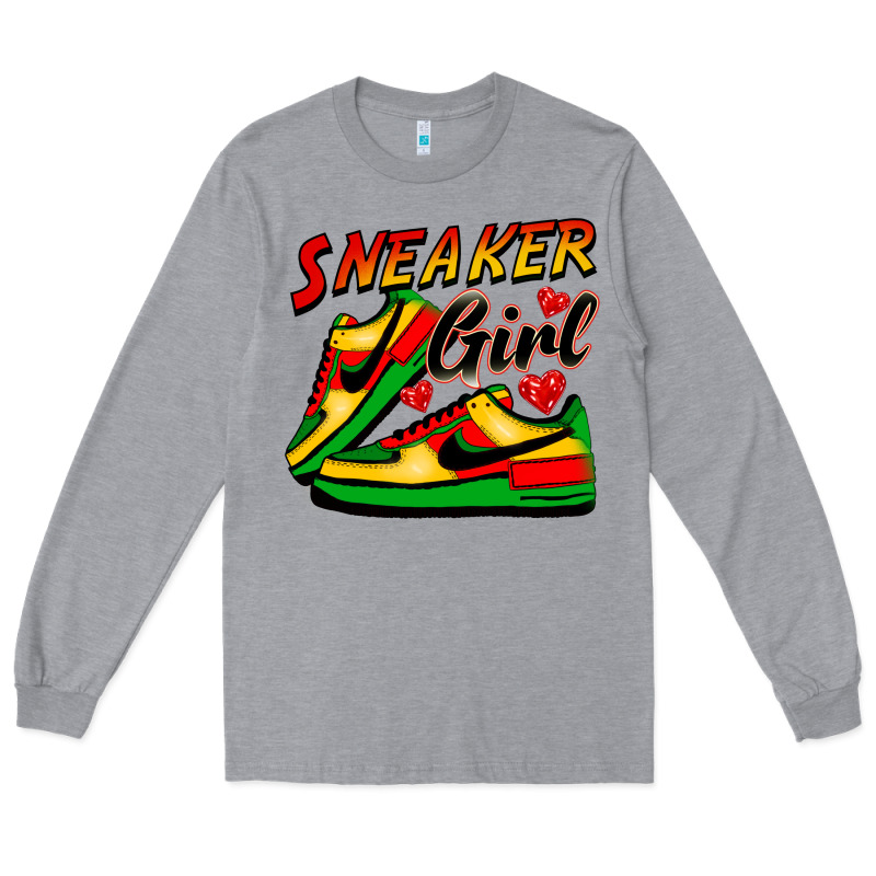 Sneaker Girl Long Sleeve Tee by FaDigitalArtStudio | Teevron