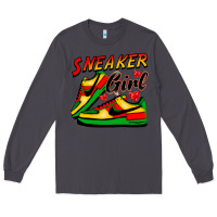 Smoke sneaker girl Long Sleeve Tee - FaDigitalArtStudio
