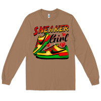 Toasted Coconut sneaker girl Long Sleeve Tee - FaDigitalArtStudio