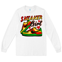 White sneaker girl Long Sleeve Tee - FaDigitalArtStudio