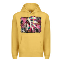 Antique Gold indian headdress valentine's day Premium Hoodie - Jasminsmagicworld