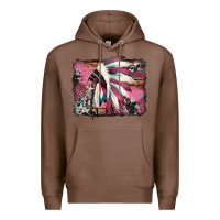 Chestnut indian headdress valentine's day Premium Hoodie - Jasminsmagicworld