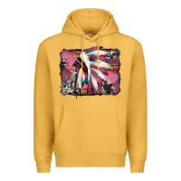 Mustard indian headdress valentine's day Premium Hoodie - Jasminsmagicworld