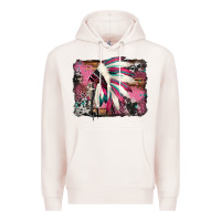 Pale Pink indian headdress valentine's day Premium Hoodie - Jasminsmagicworld