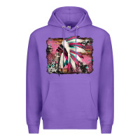 Purple indian headdress valentine's day Premium Hoodie - Jasminsmagicworld