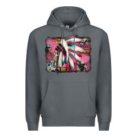 Rock indian headdress valentine's day Premium Hoodie - Jasminsmagicworld