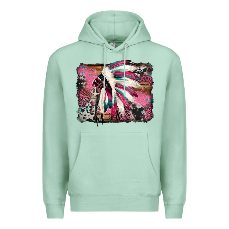 Indian Headdress Valentine's Day Premium Hoodie by Jasminsmagicworld | Teevron