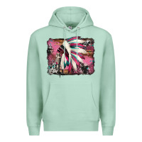 Seafoam indian headdress valentine's day Premium Hoodie - Jasminsmagicworld