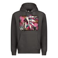 Smoke indian headdress valentine's day Premium Hoodie - Jasminsmagicworld