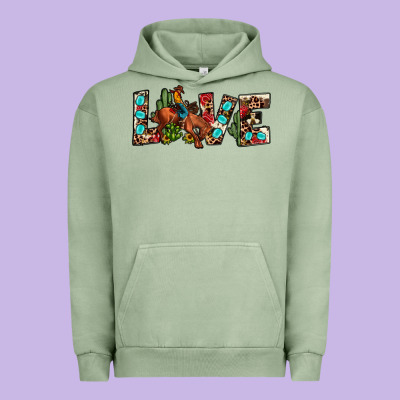 Love Rodeo Urban Hoodie Designed By Jahusdesignshop