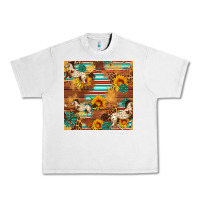 Lunar Rock Western Horse Sunflowers Gemstone Seamless Pattern Urban Heavy Tee - FaDigitalArtStudio