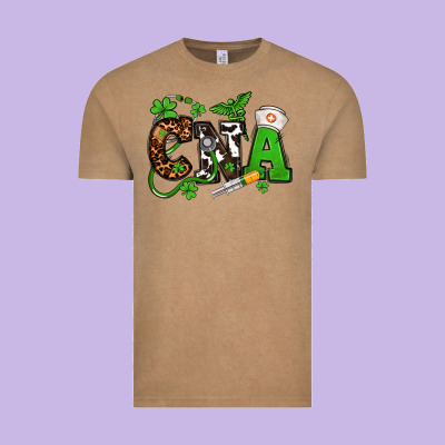 St. Patrick's Day Cna Vintage Tee Designed By Oliviacreatesart