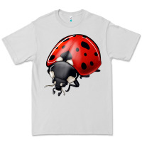 Dove Grey ladybug Premium Tee - Jasminsmagicworld