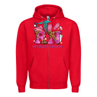 Red registered nurse with crocs Zipper Hoodie - AdoDesignShop