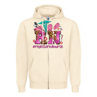 Sandshell registered nurse with crocs Zipper Hoodie - AdoDesignShop