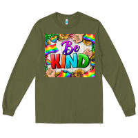 Army Green Western Be Kind LGBTQ Tumbler Long Sleeve Tee - BundleAndBundleShop
