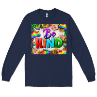 Navy Western Be Kind LGBTQ Tumbler Long Sleeve Tee - BundleAndBundleShop