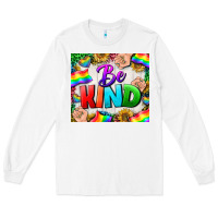 White Western Be Kind LGBTQ Tumbler Long Sleeve Tee - BundleAndBundleShop