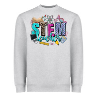 Heather Grey stem teacher Heavyweight Sweatshirt - AdoDesignShop