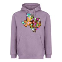 Lavender christmas texas map Heavyweight Hoodie - AdoDesignShop