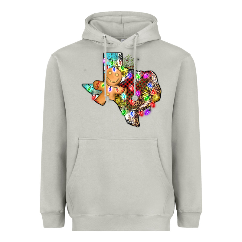 Christmas Texas Map Heavyweight Hoodie by AdoDesignShop | Teevron