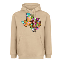 Mushroom christmas texas map Heavyweight Hoodie - AdoDesignShop