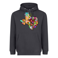 Smoke christmas texas map Heavyweight Hoodie - AdoDesignShop