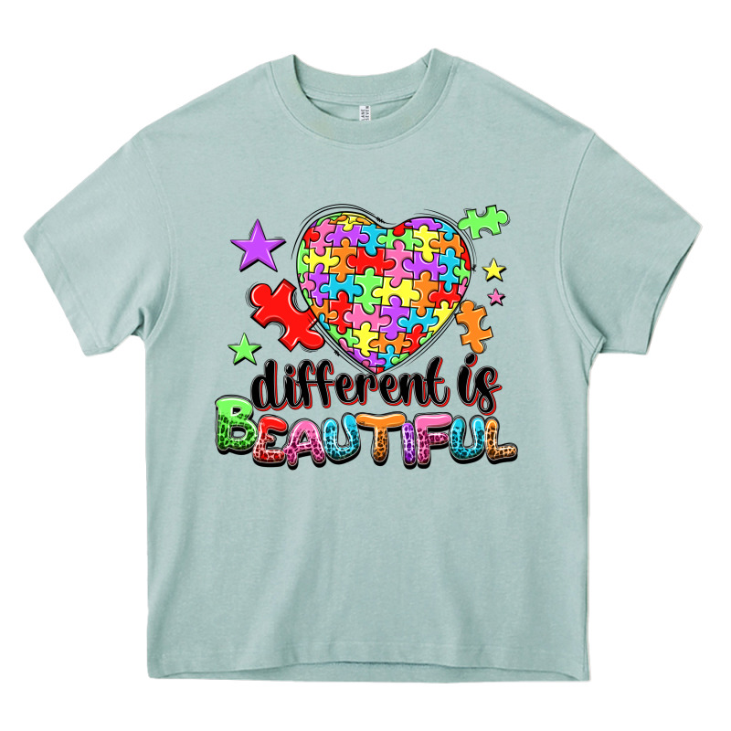 Different Is Beautiful Heavy Core Tee by NancyCooperArtShop | Teevron