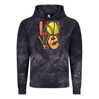 Cloud Black love softball Vintage Hoodie - FaDigitalArtStudio