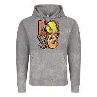 Cloud Rock love softball Vintage Hoodie - FaDigitalArtStudio