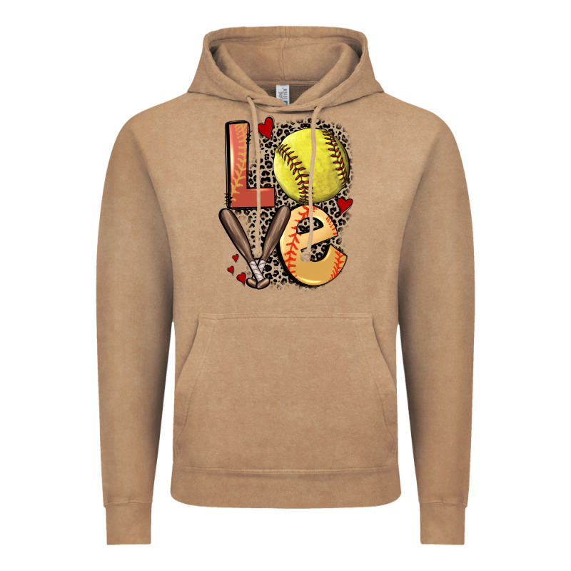 Love Softball Vintage Hoodie by FaDigitalArtStudio | Teevron