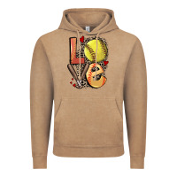 Vintage Coffee love softball Vintage Hoodie - FaDigitalArtStudio