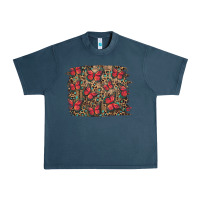 Midnight Navy Easter Butterflies Background Urban Heavy Tee - RanaPortraitStore