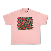 Salmon Easter Butterflies Background Urban Heavy Tee - RanaPortraitStore
