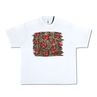 White Easter Butterflies Background Urban Heavy Tee - RanaPortraitStore