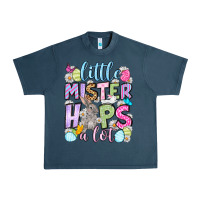 Midnight Navy Easter Day Little mister hops a lot Urban Heavy Tee - OliviaCreatesArt